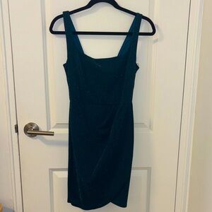 Teal Sparkle Mini Dress (from Francesca’s)